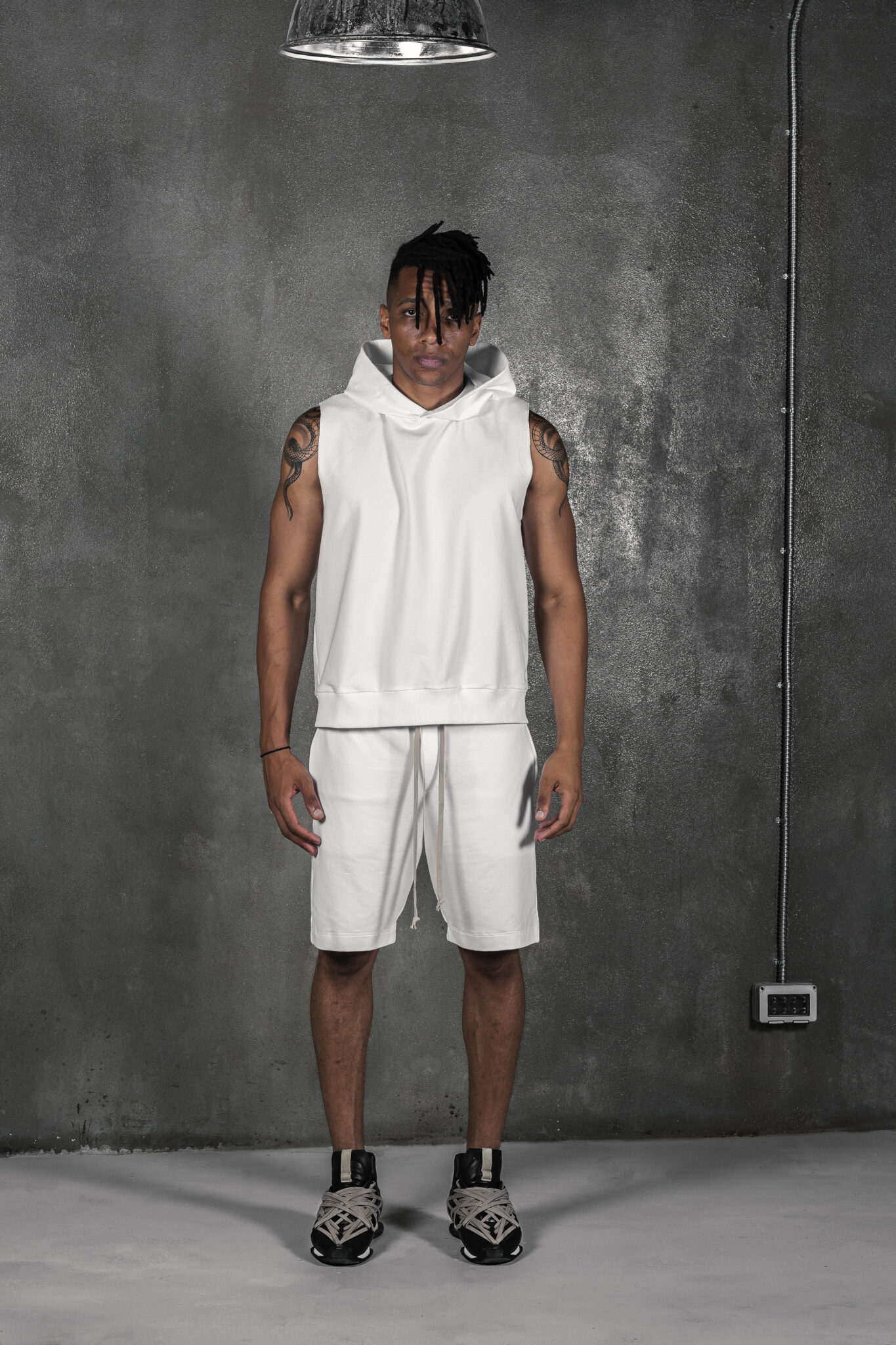 white joggers mens